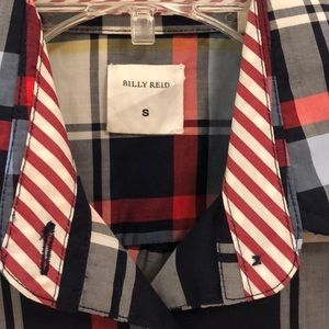 Billy Reid Plaid Shirt | Sz small | High/low hem